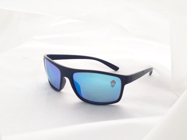 CLARK MATTE BLACK BLUE MIRROR